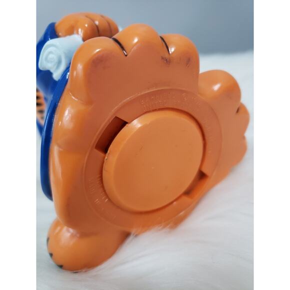 RARE 1981 Graduation Garfield Coin Bank Piggy Bank Vintage Open House Decor Gift - Picture 5 of 7